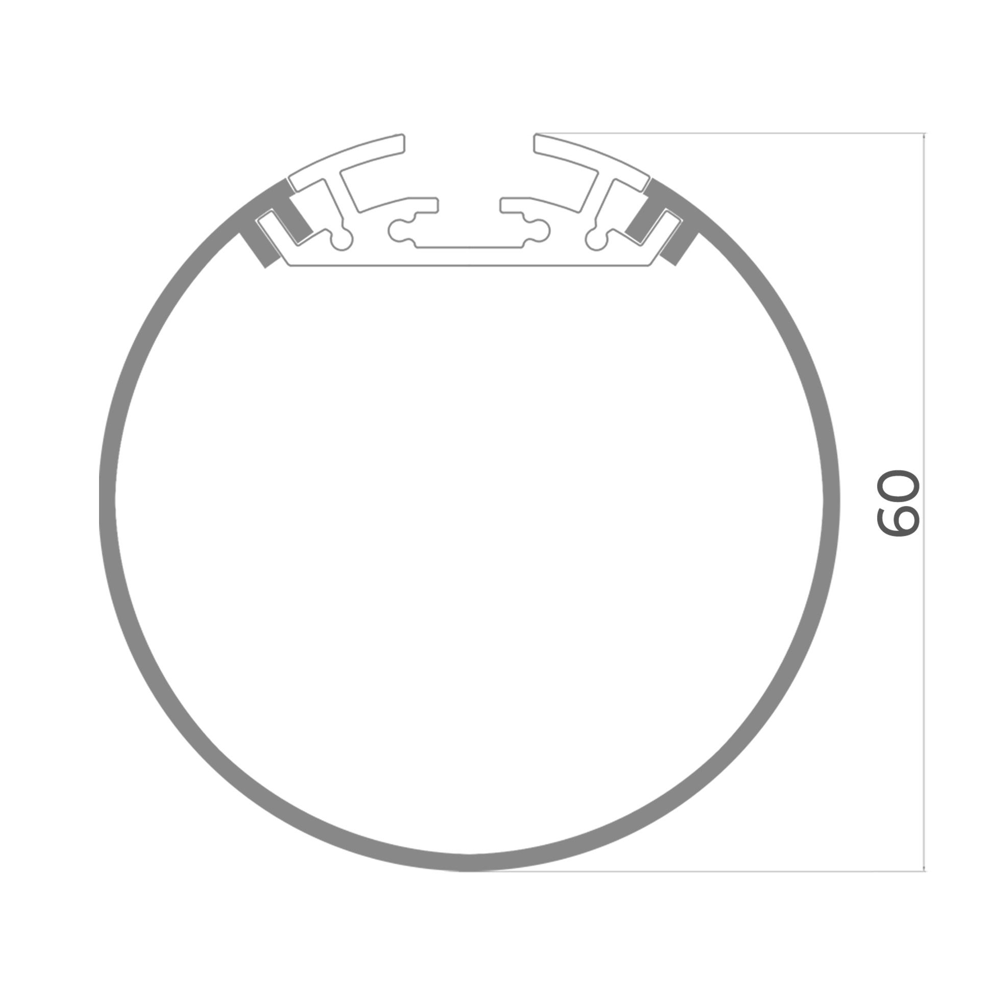 Линейный светодиодный светильник LC 20-ROLL-60 (0,5)