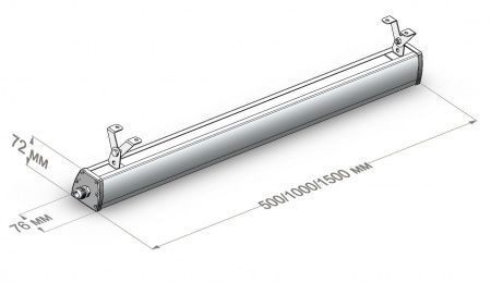 Общественный светодиодный светильник LC 25-PROM LINE PR 5000K